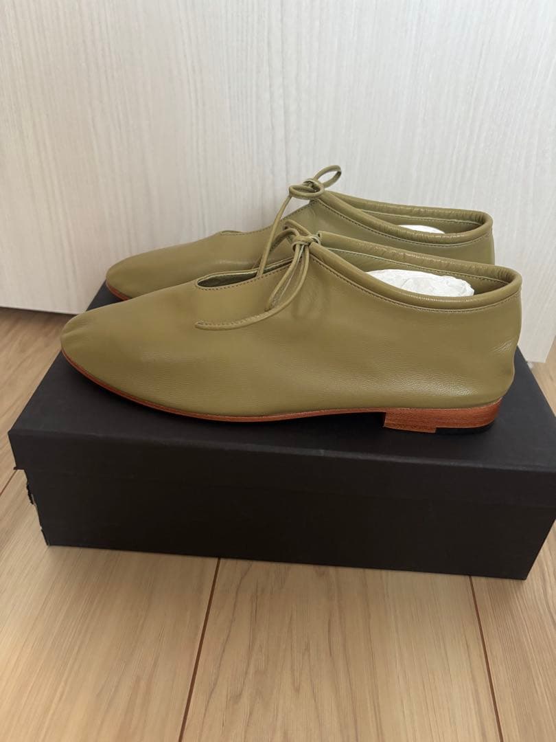 MARITANINO オリーブグリーン シューズ 38