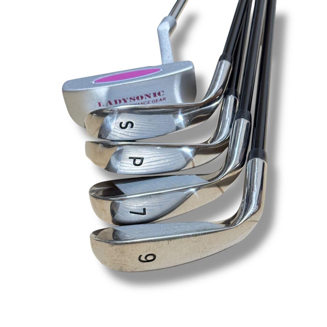 LADY SONIC ゴルフクラブセット 8本セット キャディーバッグ付 初心者