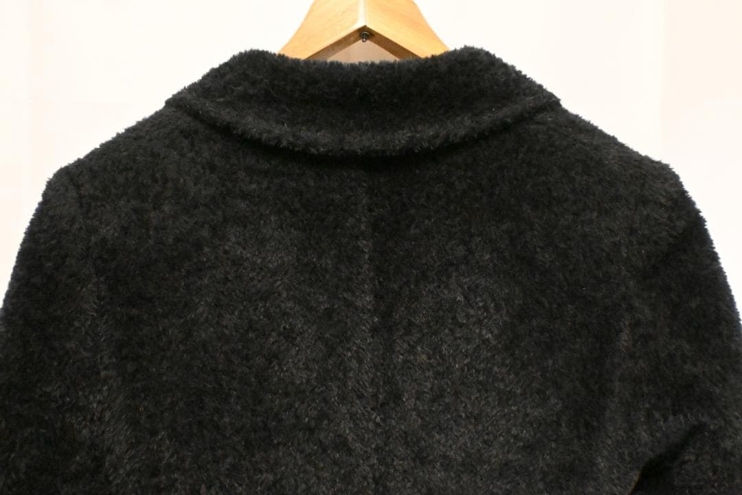 Max Mara シャギーコート ブラック 40サイズ 白タグ アルパカ 美品