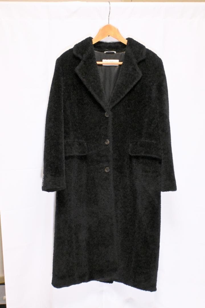 Max Mara シャギーコート ブラック 40サイズ 白タグ アルパカ 美品