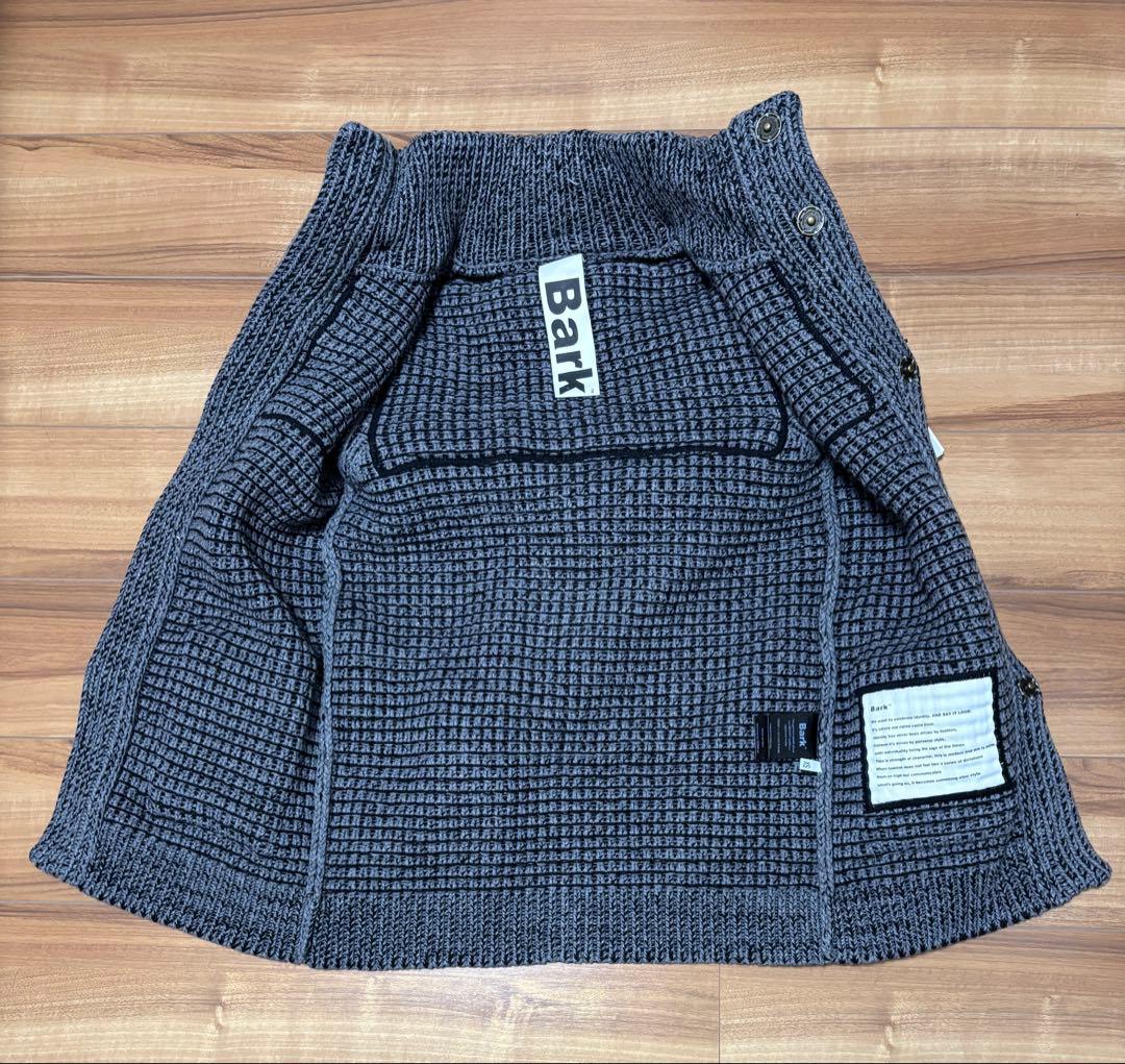 Bark/グレー/ニットダッフルコート/XSサイズ