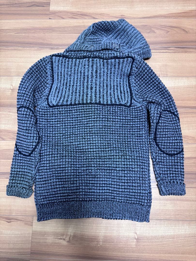 Bark/グレー/ニットダッフルコート/XSサイズ