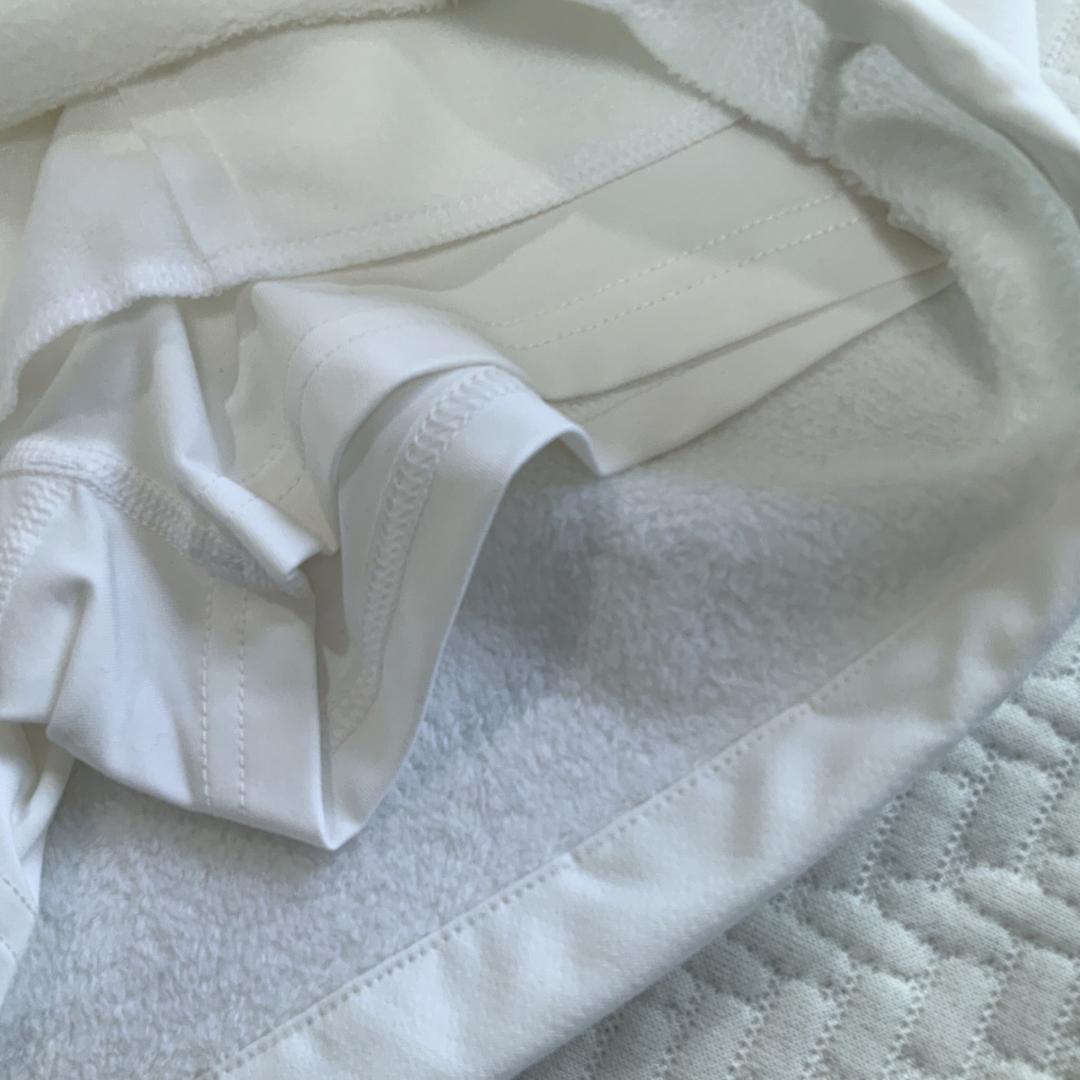 adidas 秋冬保温　セットアップ キルト長袖シャツ＆ボンディングスカート