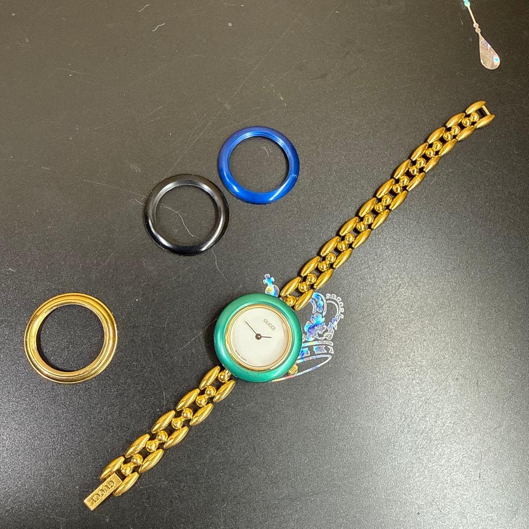 腕時計 GUCCI グッチ チェンジベゼル 2針クォーツ 11/12.2