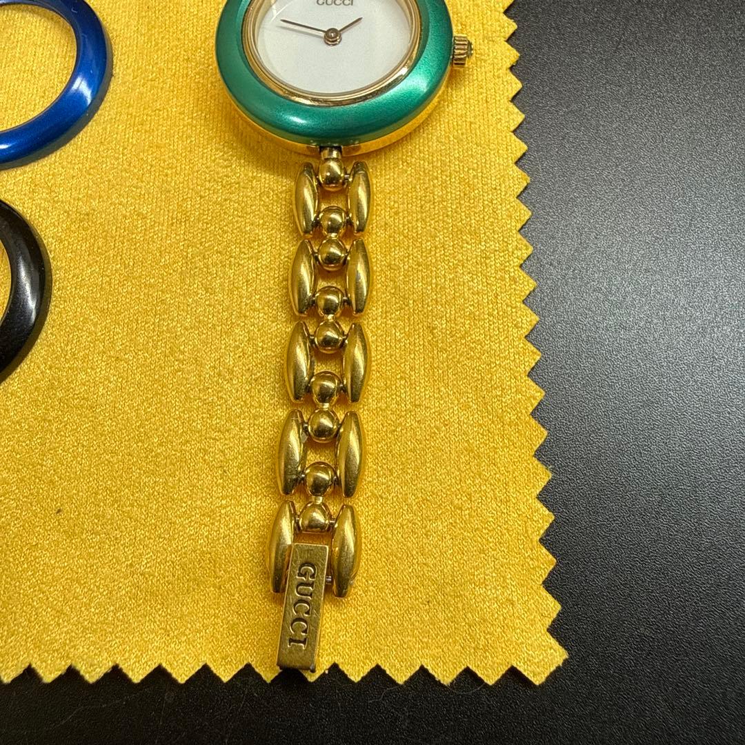 腕時計 GUCCI グッチ チェンジベゼル 2針クォーツ 11/12.2