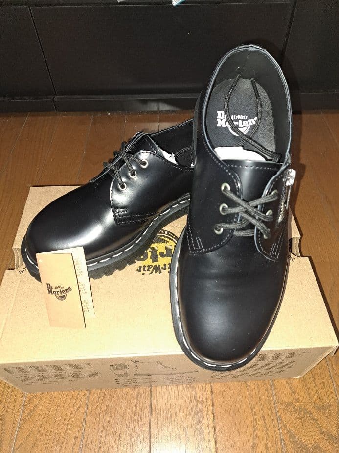 Dr. Martens 1461 ZIP BEX ブラック3ホールシューズUK7