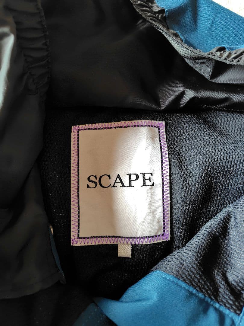 SCAPE フード付きチェック柄ジャケット