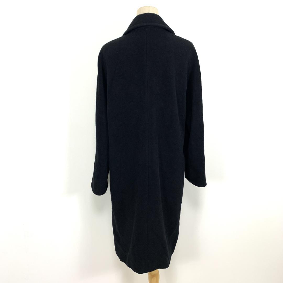 LA8545 マレーラ ロングコート 黒 ブラック ウール アンゴラ 40.