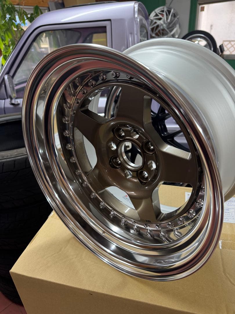 WORK CR01 15インチ 4穴 PCD100 深リム 新品