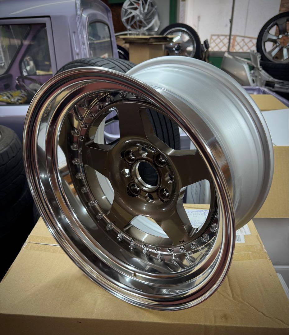 WORK CR01 15インチ 4穴 PCD100 深リム 新品