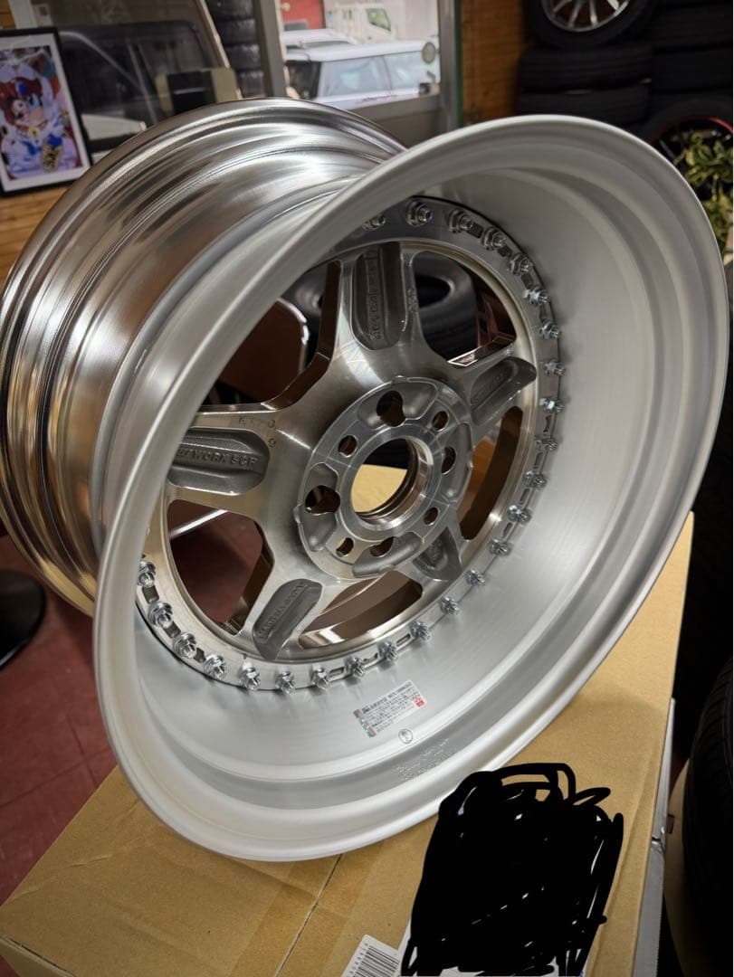 WORK CR01 15インチ 4穴 PCD100 深リム 新品