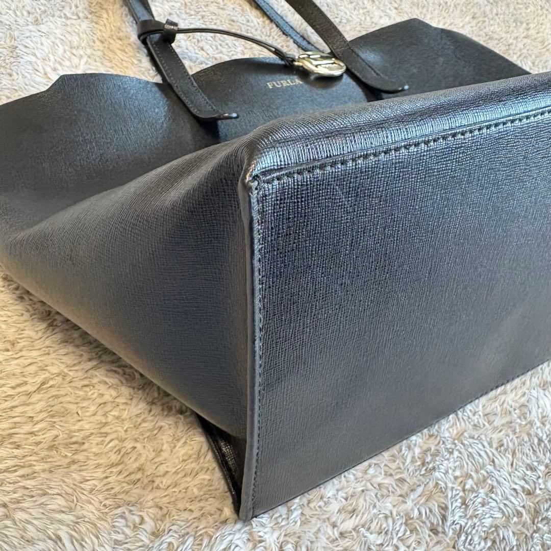 ◎美品◎ FURLA SALLY フルラ サリー ブラックトートバッグ