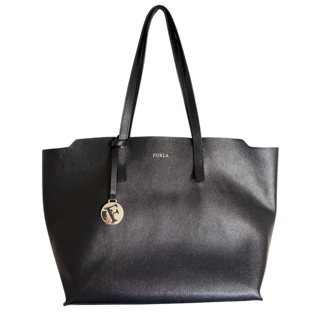 ◎美品◎ FURLA SALLY フルラ サリー ブラックトートバッグ