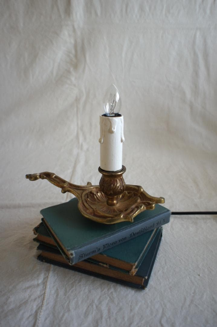 キャンドル　ランプ　 蝋燭　シャンデリア　ブロカント　フランスアンティーク