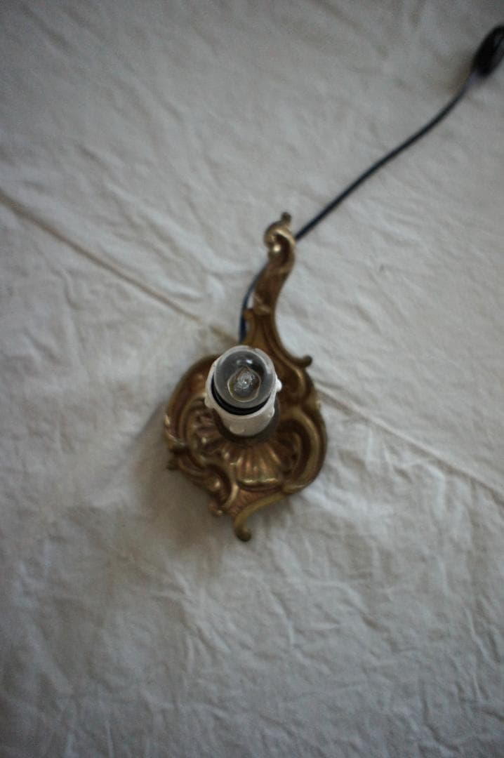 キャンドル　ランプ　 蝋燭　シャンデリア　ブロカント　フランスアンティーク