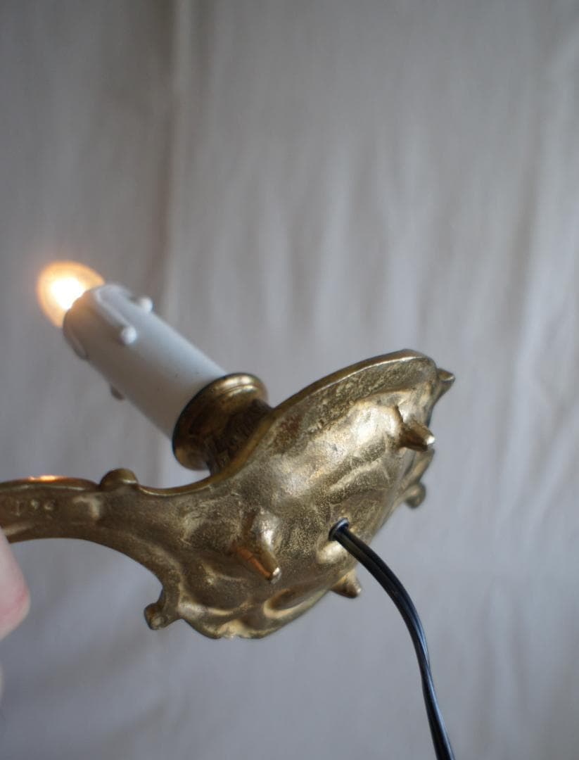 キャンドル　ランプ　 蝋燭　シャンデリア　ブロカント　フランスアンティーク