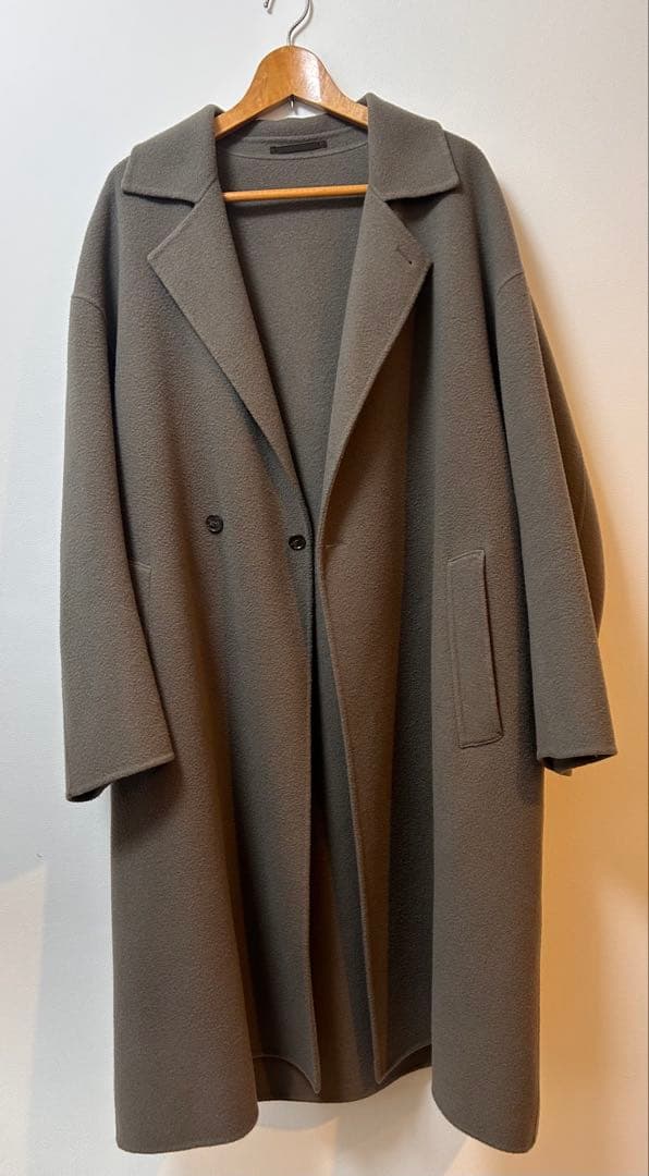 ADAM ET ROPE' カシミヤブレンドリバーコート