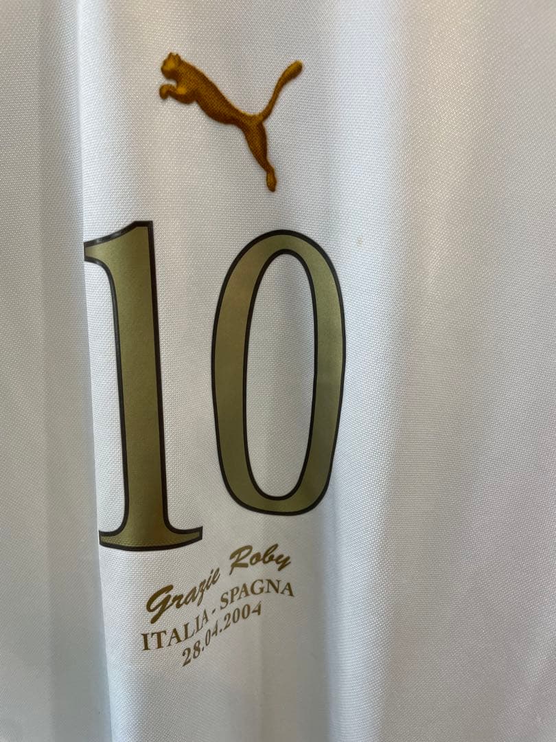 M*U様 2004年　イタリア代表　バッジョ　10番　正規品　当時物　代表ラスト