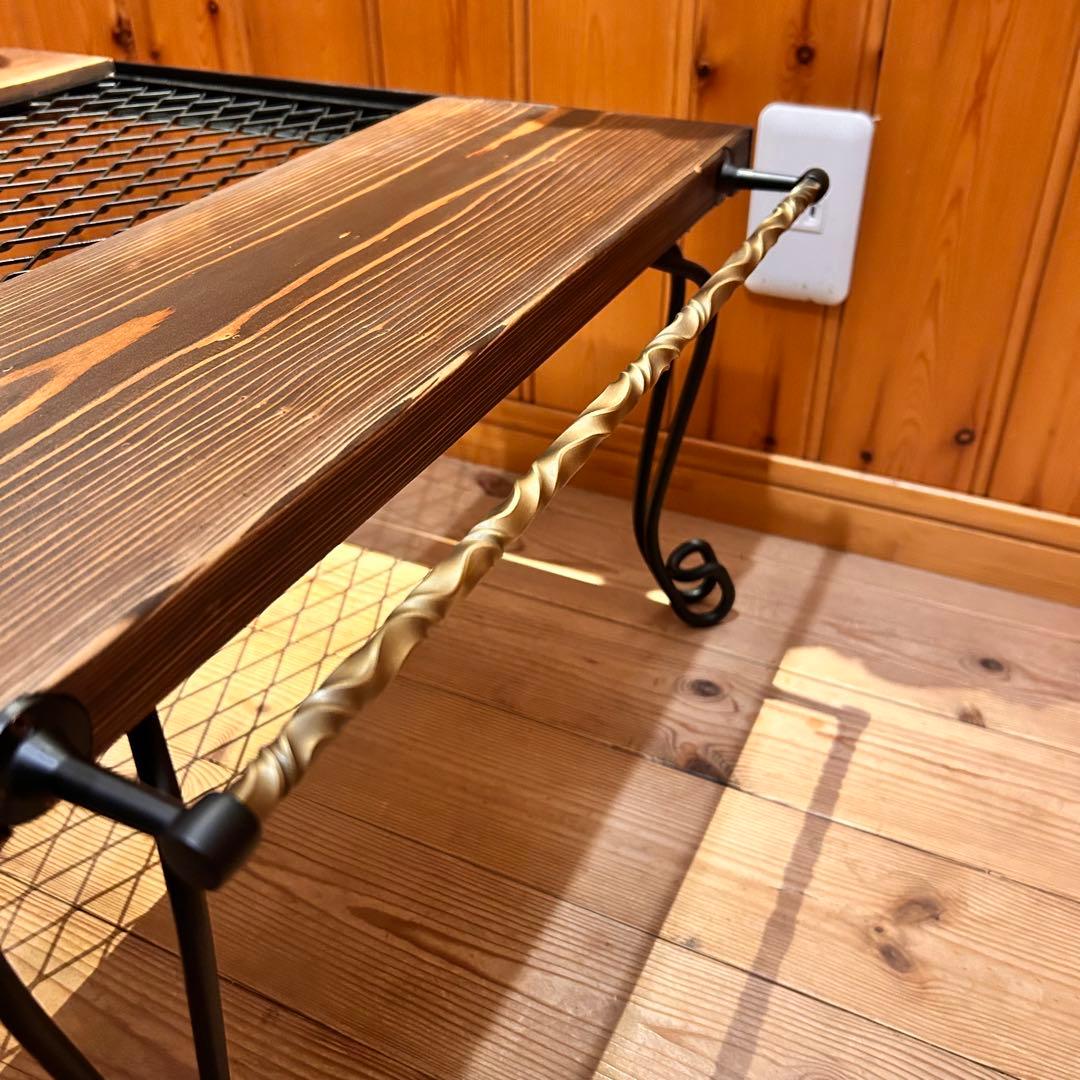 No.570 アイアンローテーブル コーヒーテーブル　リビングセンターテーブル