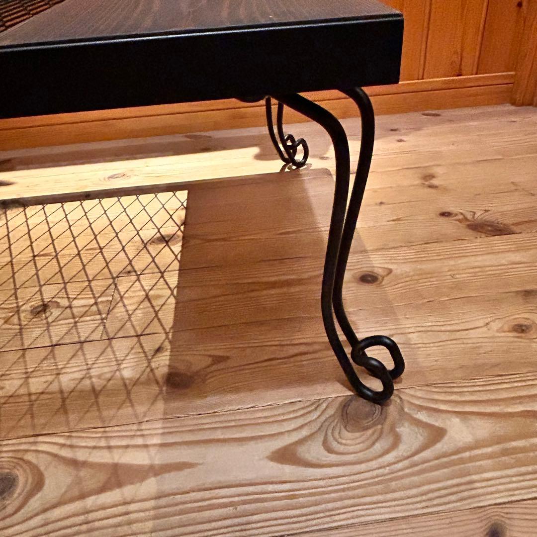 No.570 アイアンローテーブル コーヒーテーブル　リビングセンターテーブル