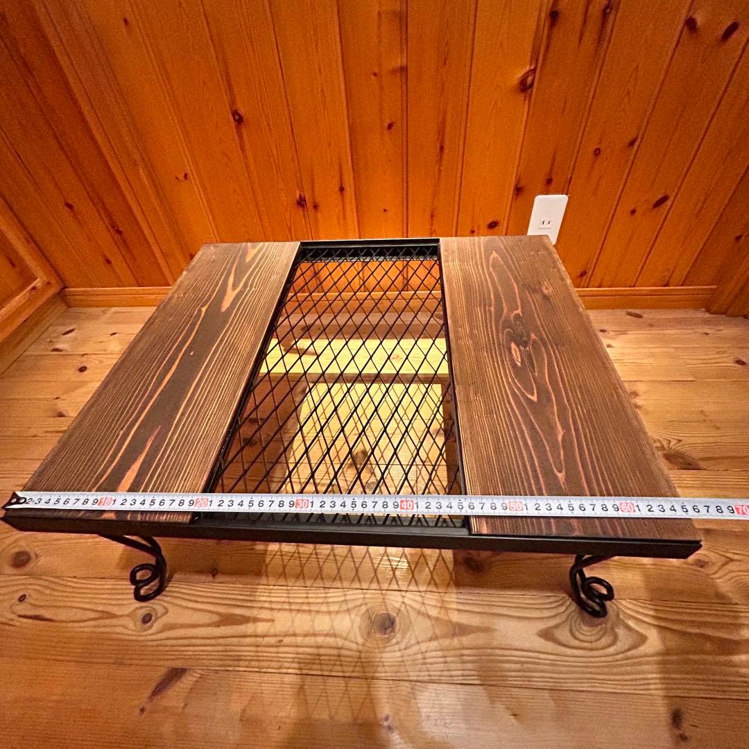 No.570 アイアンローテーブル コーヒーテーブル　リビングセンターテーブル