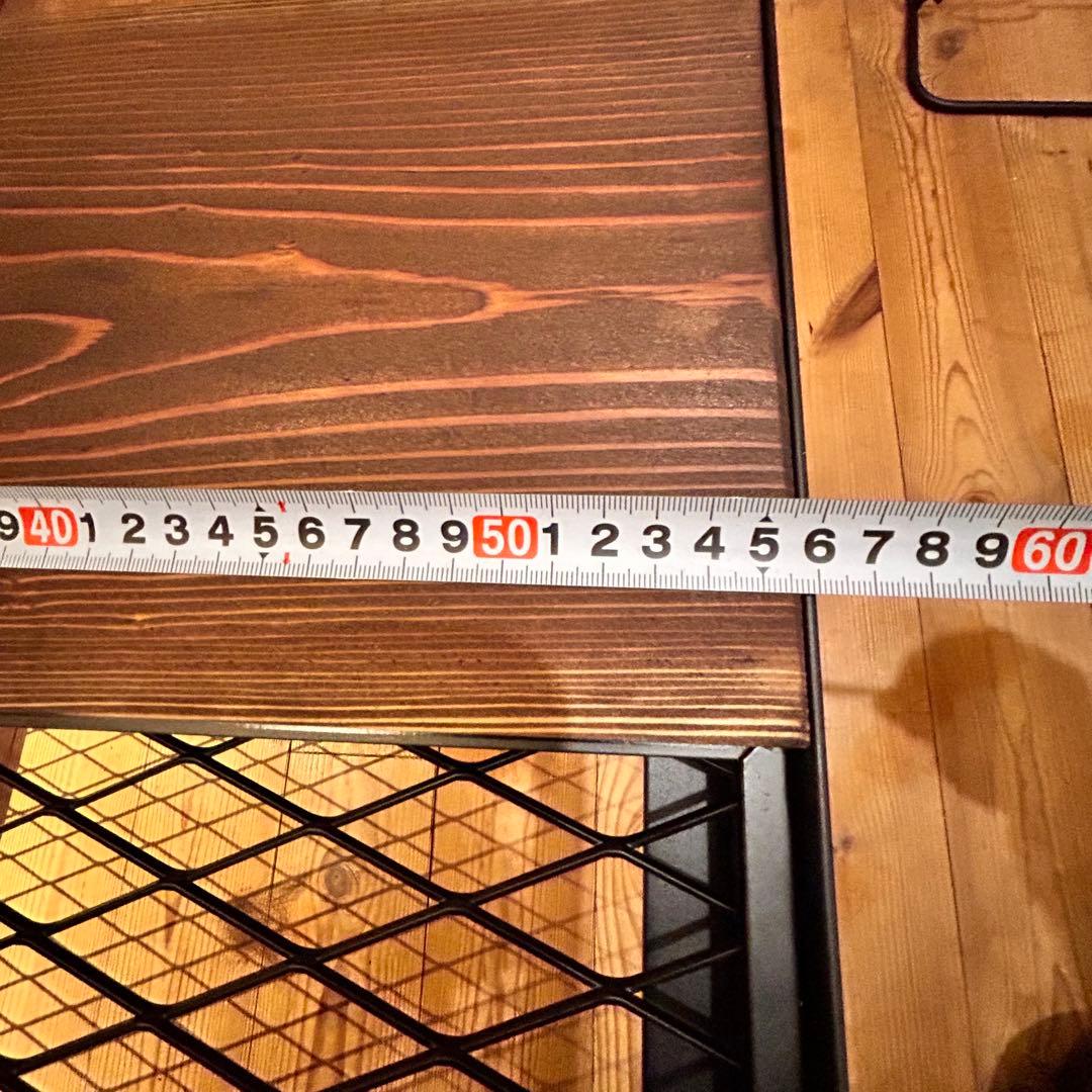 No.570 アイアンローテーブル コーヒーテーブル　リビングセンターテーブル