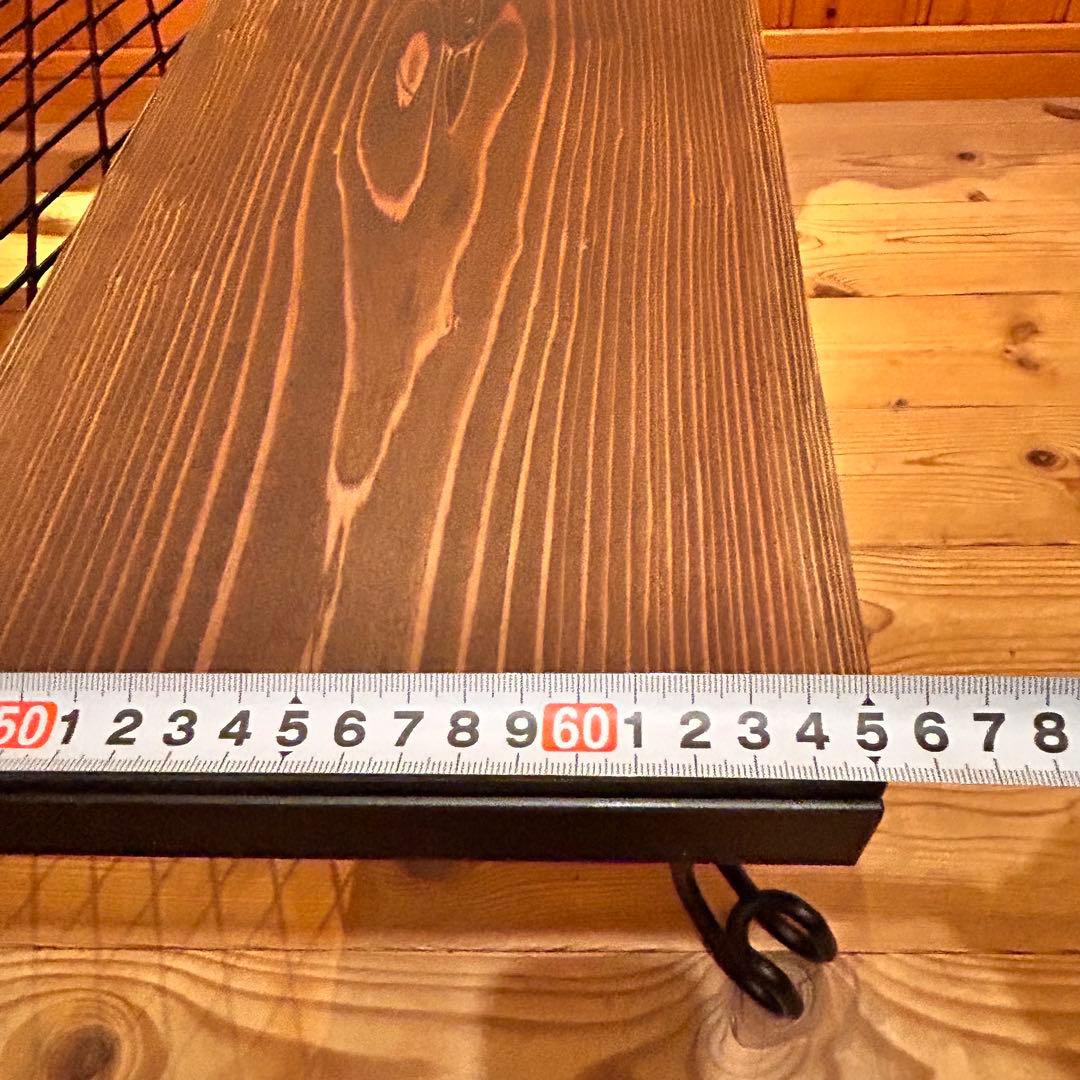 No.570 アイアンローテーブル コーヒーテーブル　リビングセンターテーブル