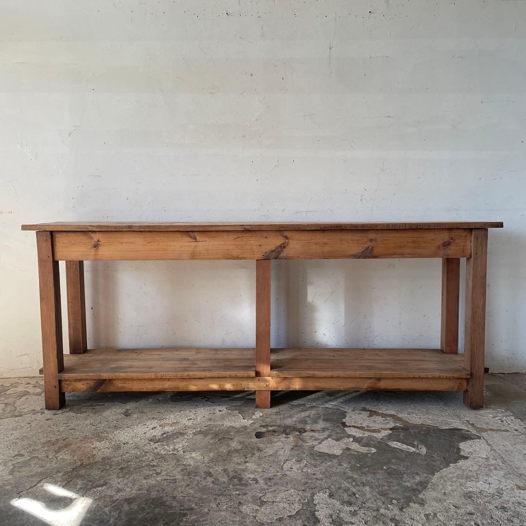 ビンテージ　キッチンカウンター　コンソール サイドボード　剥離