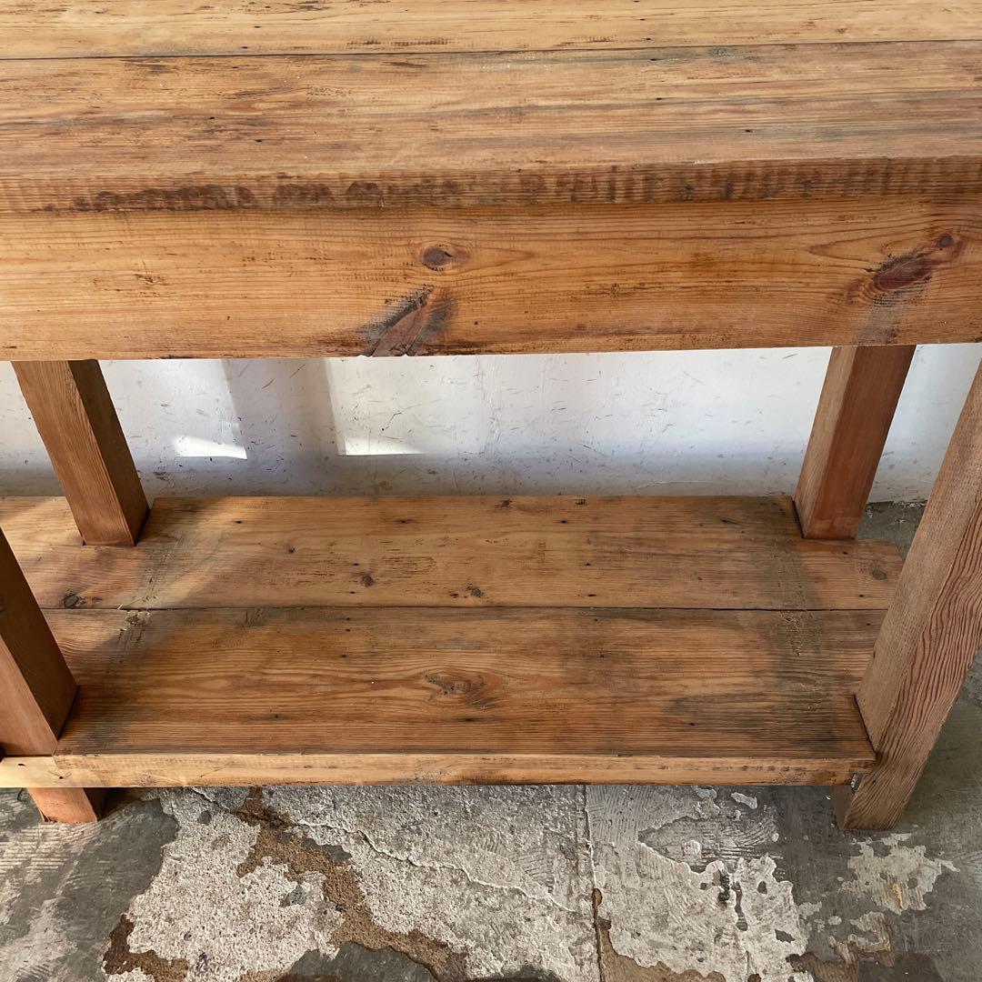 ビンテージ　キッチンカウンター　コンソール サイドボード　剥離