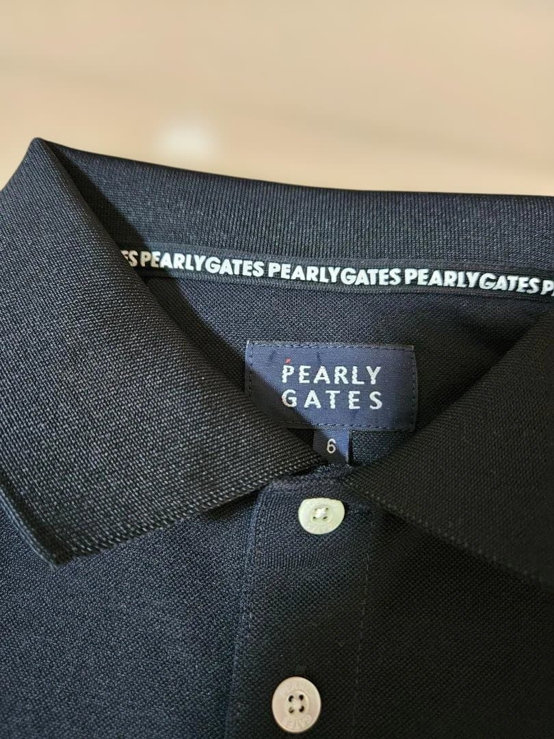 PEARLY GATES 黒 ポロシャツ サイズ6
