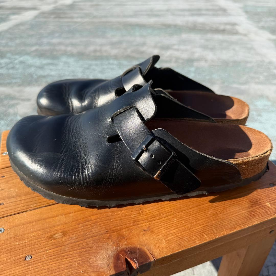 41 ボストン ビルケンシュトック 黒 スムースレザー