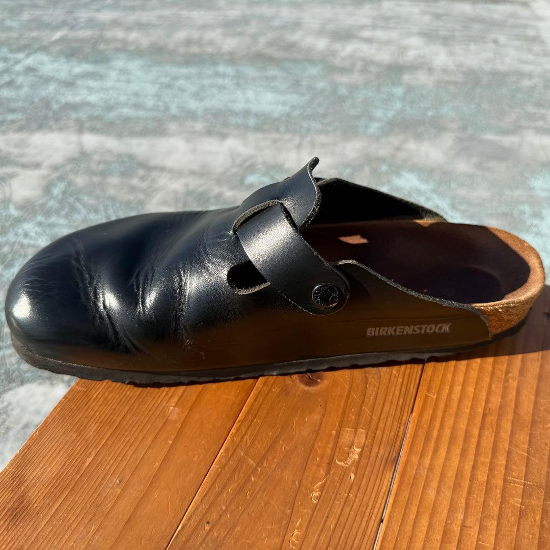 41 ボストン ビルケンシュトック 黒 スムースレザー