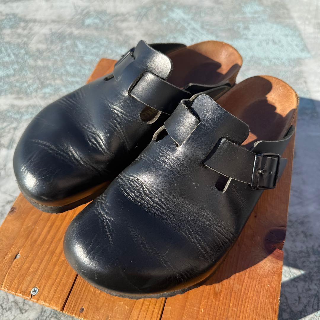 41 ボストン ビルケンシュトック 黒 スムースレザー