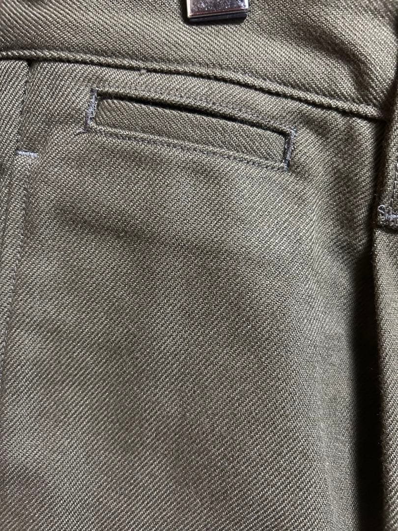HALFTEX チノパン オリーブ色ナイジェルケーボン　ホスピタルパンツ