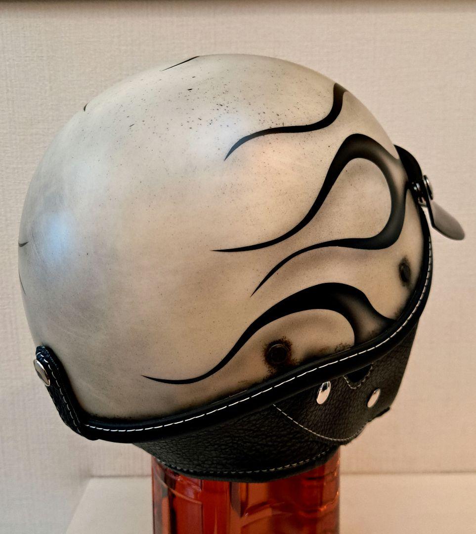 ショーティヘルメット　ポリヘル フレイムスエイジング塗装