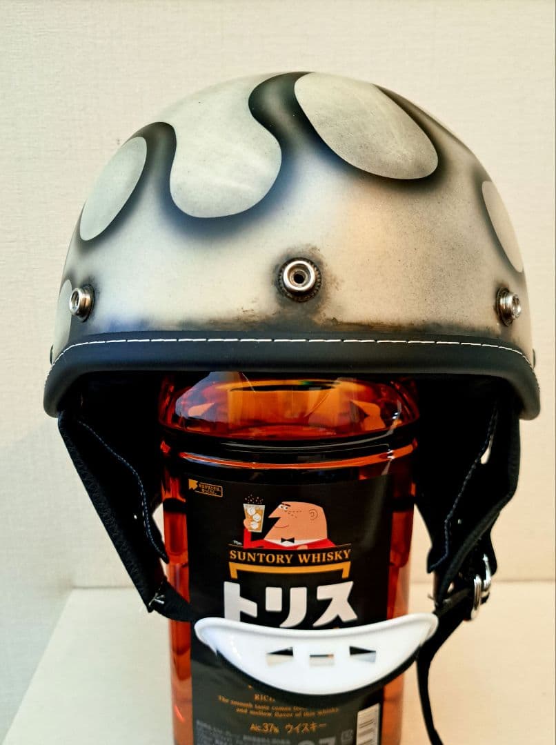 ショーティヘルメット　ポリヘル フレイムスエイジング塗装