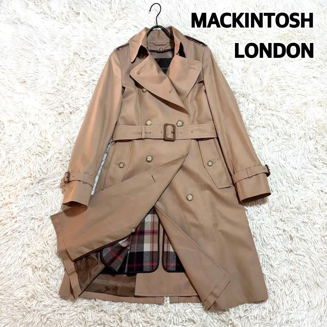 美品 マッキントッシュロンドン トレンチコート ライナー ハウスチェック40