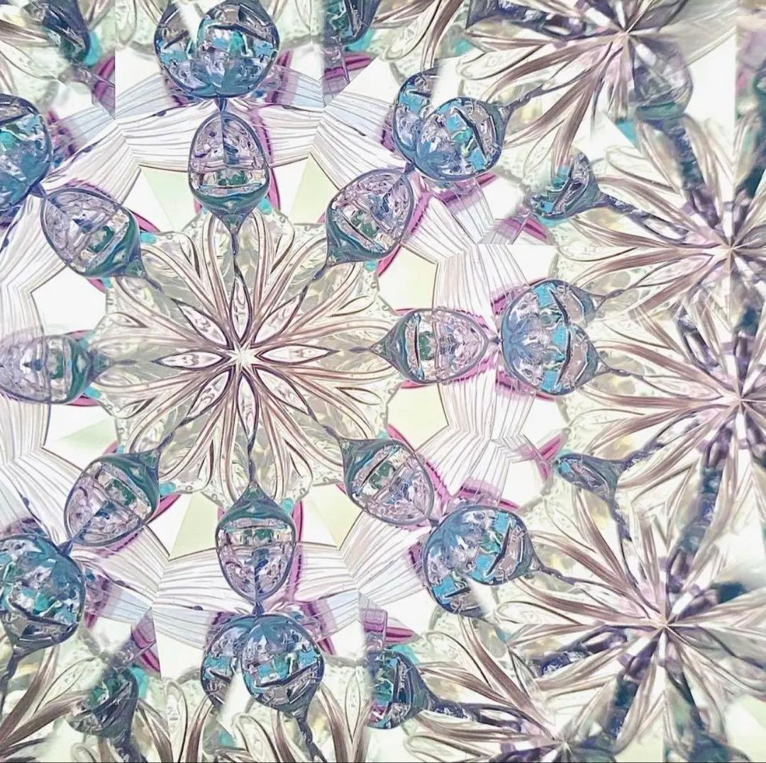 ガラスポッドの万華鏡 グラスニーク 「雨上がりの紫陽花」