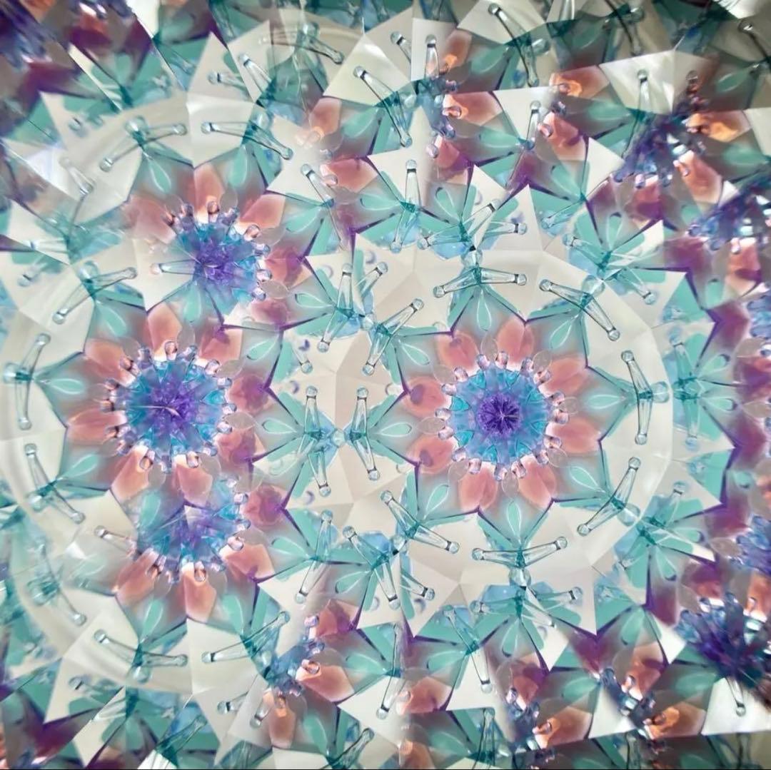 ガラスポッドの万華鏡 グラスニーク 「雨上がりの紫陽花」