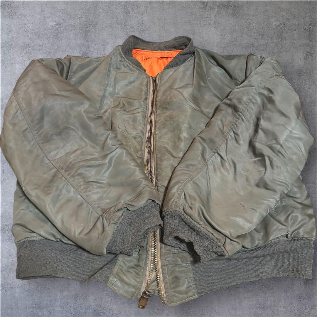 60s ビッグサイズ 実物 MA-1フライトジャケット