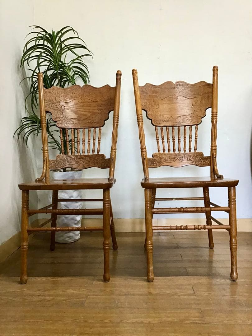 トモダン☆管845☆シンリー☆shin lee☆手彫彫刻☆ダイニングチェア