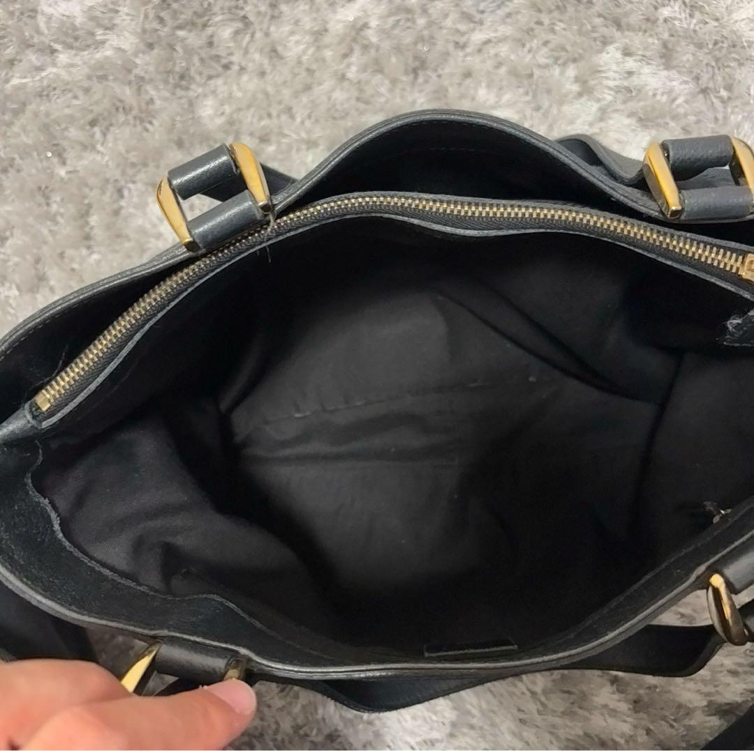 美品 Gucci アビーライン トートバッグ キャンバス GG柄 グッチ　黒