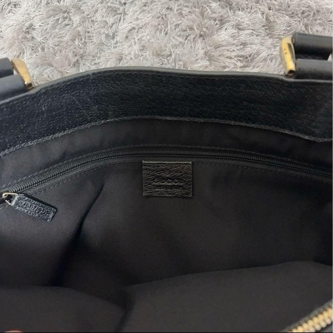 美品 Gucci アビーライン トートバッグ キャンバス GG柄 グッチ　黒