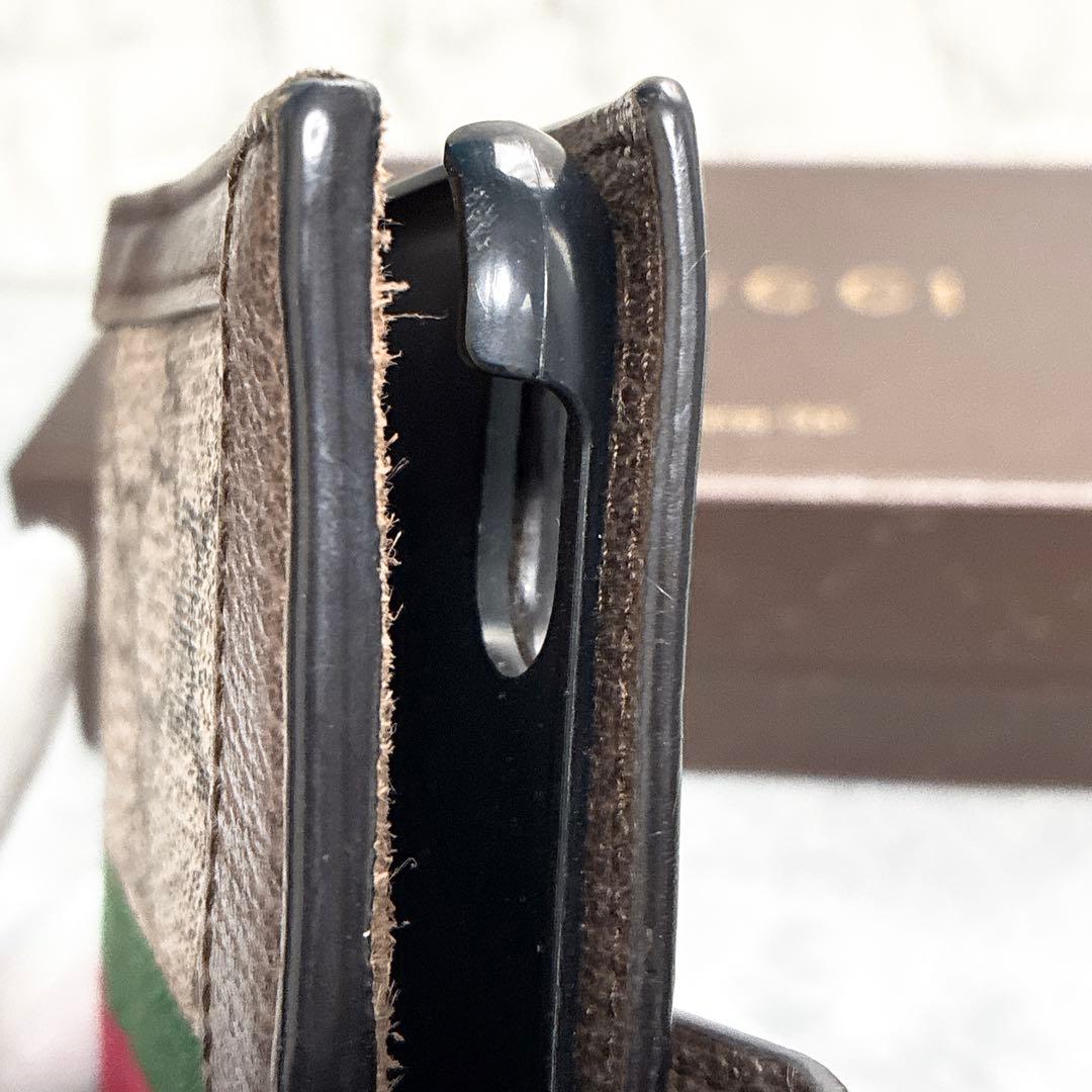 ✨極美品✨ グッチ　オフディア　チェーン　iPhoneX/XS対応　スマホケース