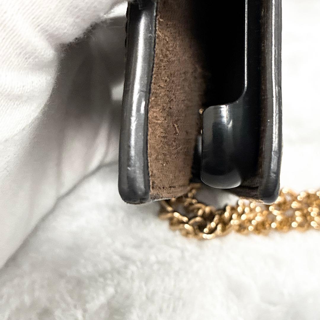 ✨極美品✨ グッチ　オフディア　チェーン　iPhoneX/XS対応　スマホケース