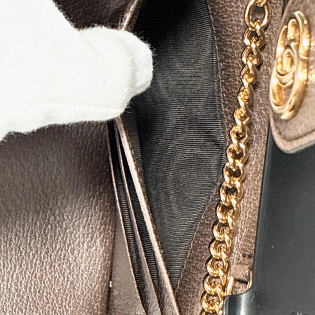 ✨極美品✨ グッチ　オフディア　チェーン　iPhoneX/XS対応　スマホケース