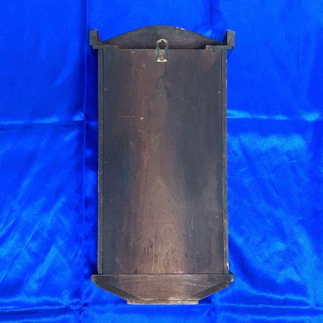 【匿名配送】Aichi 振り子時計　ゼンマイ式　手巻き鍵付　アンティーク　木製