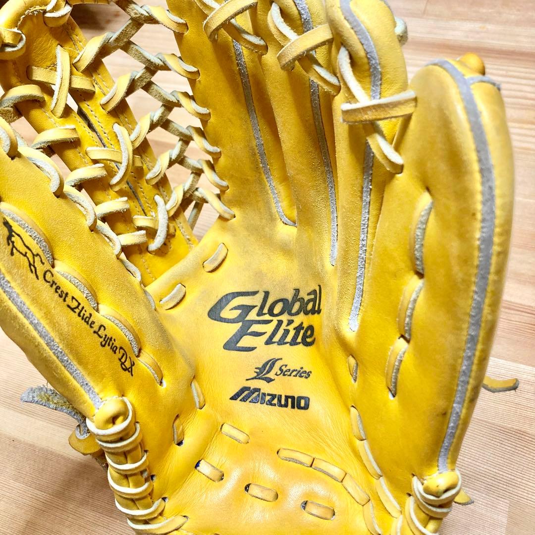 専用収納袋付き　ミズノ　グローバルエリート　軟式　外野手　野球　ベースボール