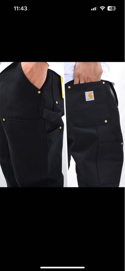 USA製 Carhartt ダブルニー w38×L32 アメリカ製