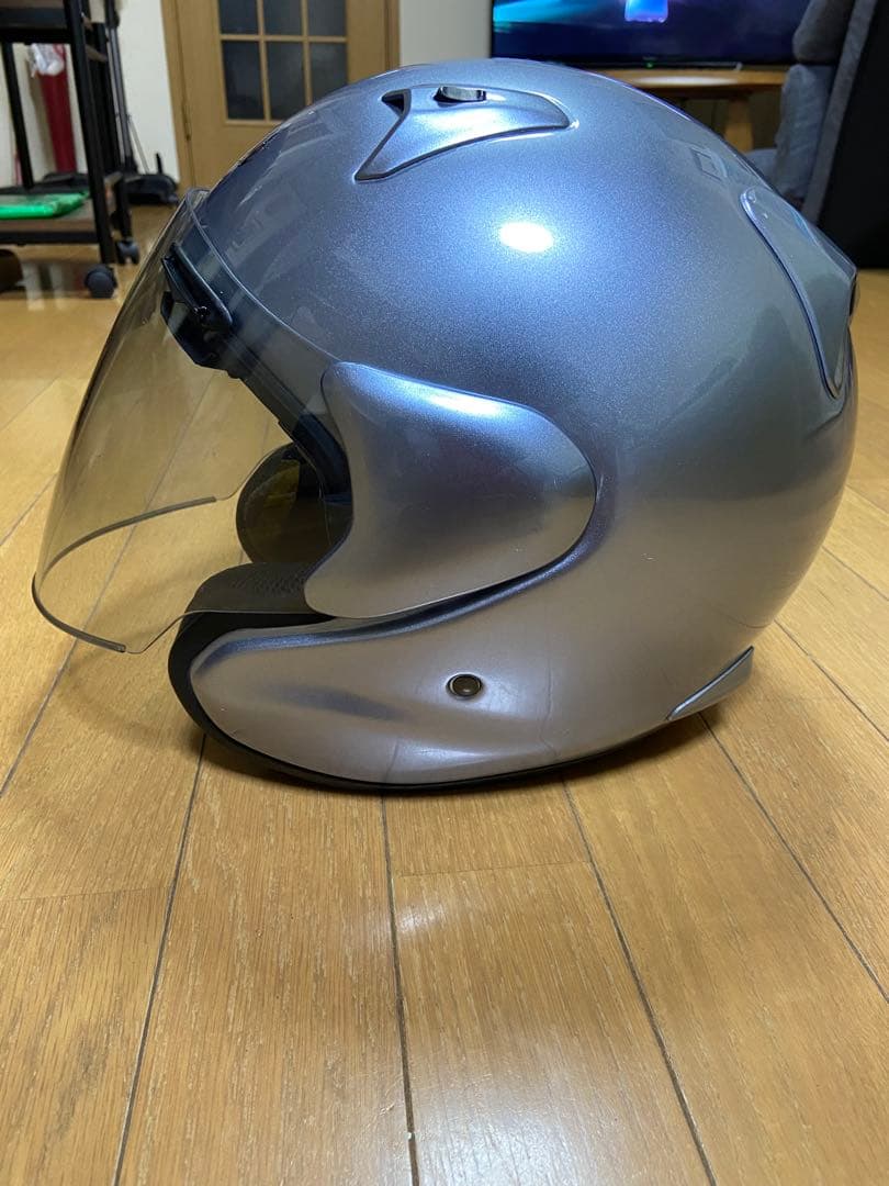 希少 アライジェットヘルメット ＭＺＦ　61.62 ブルーシルバー